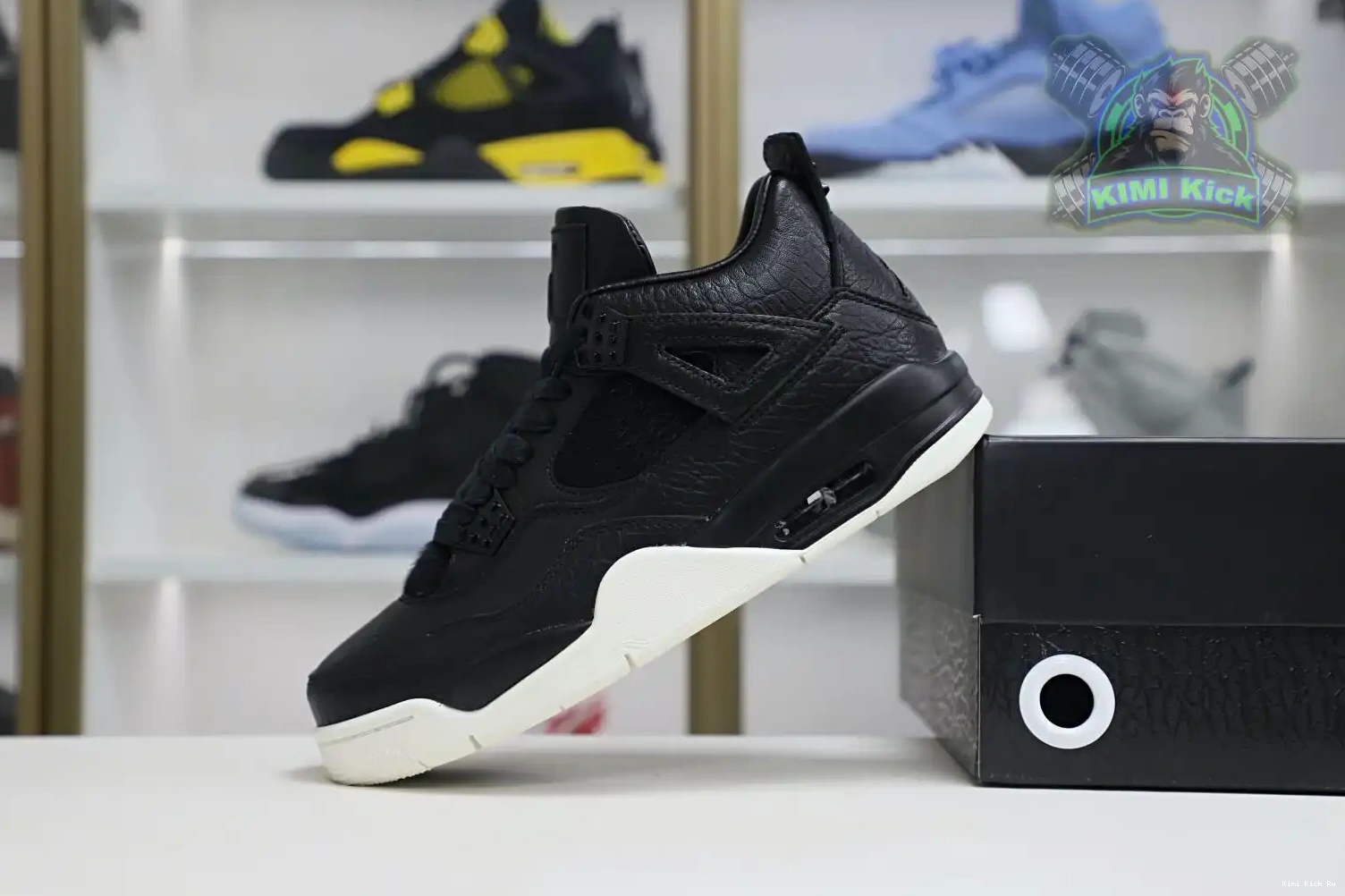 black retro Jordan Kimikick Air 4 ponyhair Jordan 0815